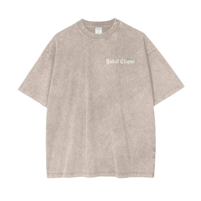 snow washed,T-shirt,Oversized