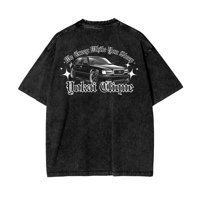 snow washed,T-shirt,Oversized