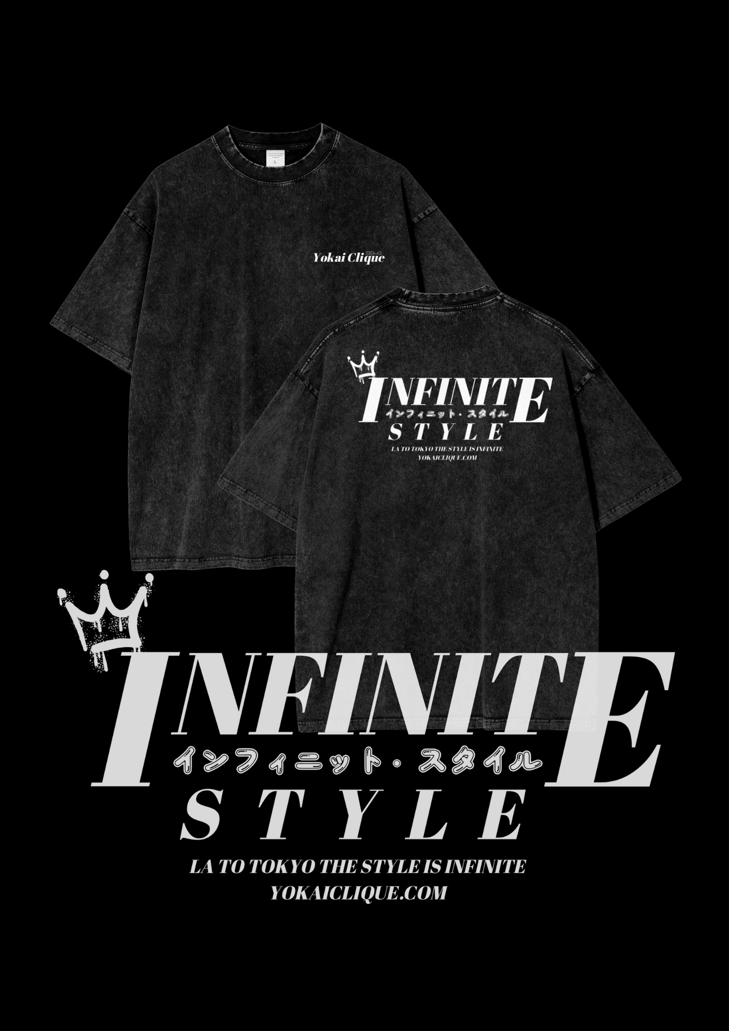 YOKAI CLIQUE Snow Wash INFINITE STYLE T