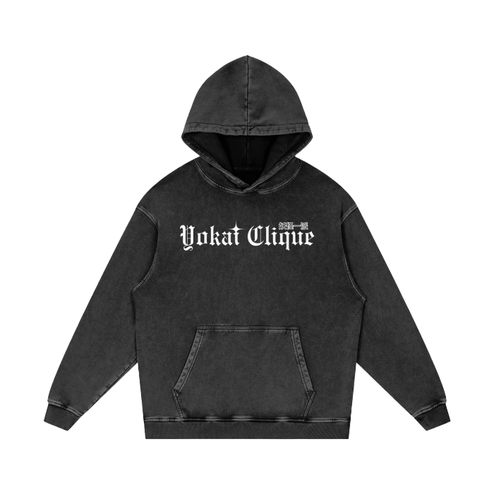 Hoodie,Acid Washed,Oversized