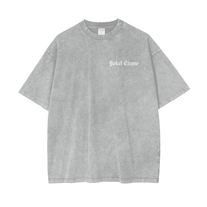 snow washed,T-shirt,Oversized