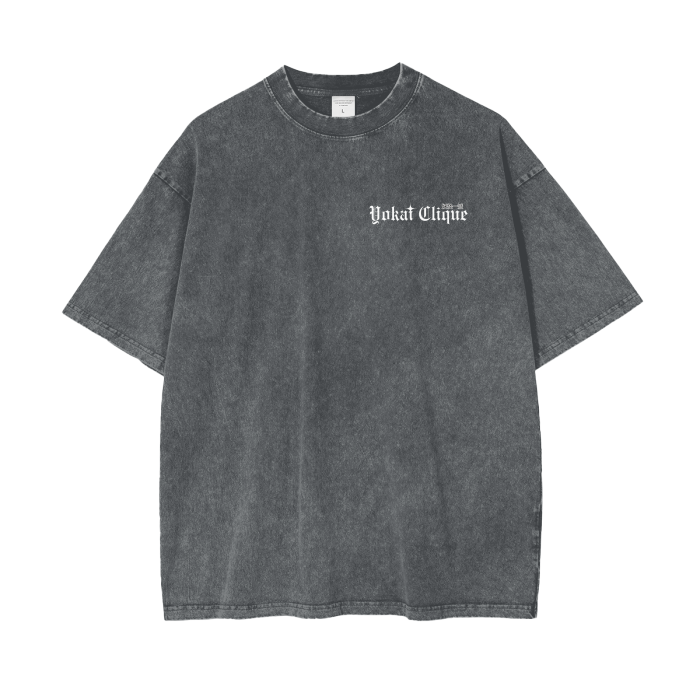 snow washed,T-shirt,Oversized